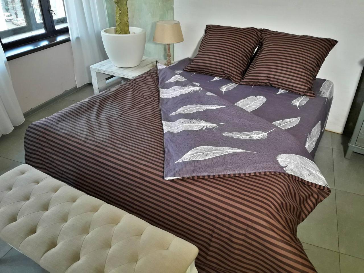 Набір постільної білизни Бязь Голд Люкс Дуєт №бл 53 Подвійний 200х220