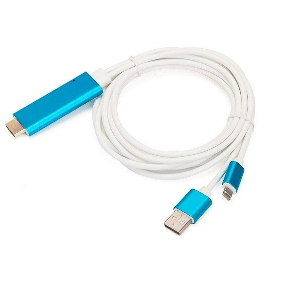 Кабель перехідник HDMI-Lightning 1080р, фото 1