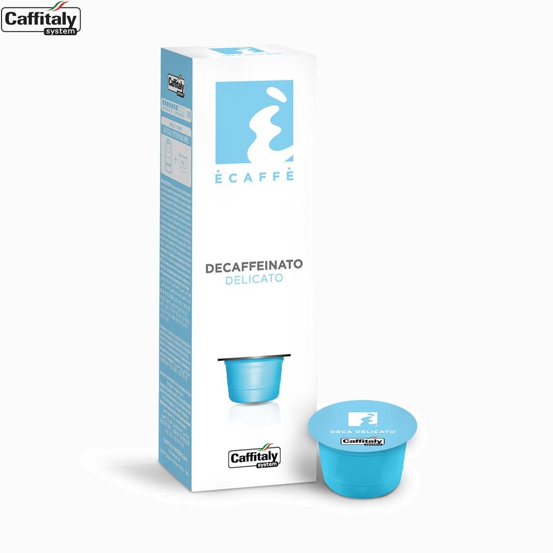 Кава в капсулах Caffitaly Cafissimo Ecaffe Deca Delicato 7/10 (без кофеїну) 10 шт. Італія