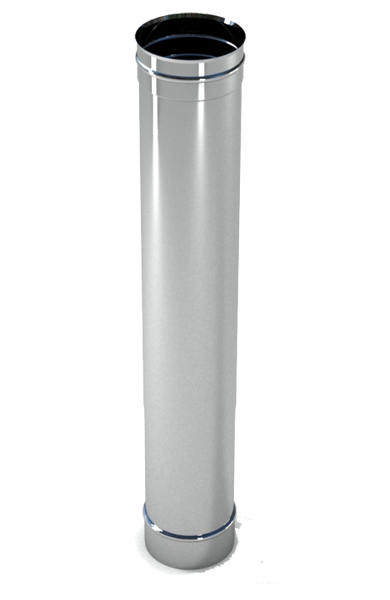 Труба нержавеющая для дымохода диаметром от 120 до 300 мм, стенка 0,6 мм, сталь AISI 430 - фото 1 - id-p373233041