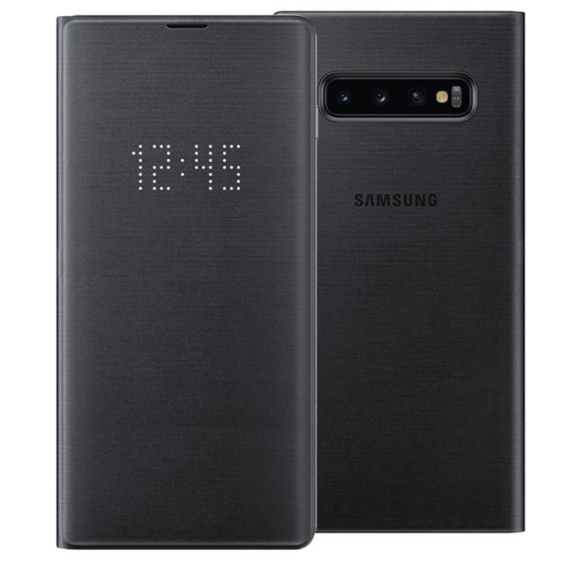 Чохол LED View Cover Black для Samsung Galaxy S10 Plus SM-G975 (пошкоджена упаковка)