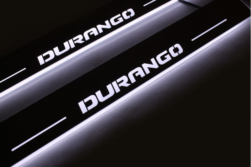 Накладки на пороги з підсвіткою для Dodge Durango III (2011-н.д.), фото 1