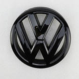 Емблема решітки та багажника VW Volkswagen Golf 6 HB чорна глянець, фото 3