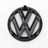 Емблема решітки та багажника VW Volkswagen Golf 6 HB чорна глянець, фото 4