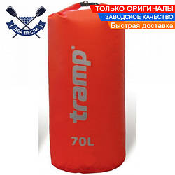 Водонепроникний гермомешок для водного туризму 70 л гермосумка ПВХ гермомешок для риболовлі Nylon PVC червоний