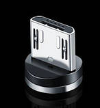 Магнітний кабель для швидкої зарядки micro USB довжиною 1 м в упаковці, фото 5