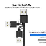 Магнітний кабель для швидкої зарядки micro USB довжиною 1 м в упаковці, фото 6