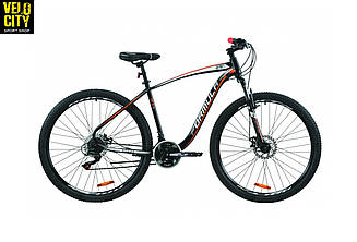 Велосипед 29" FORMULA KOZAK 2020 чорно-білий з оранжевим