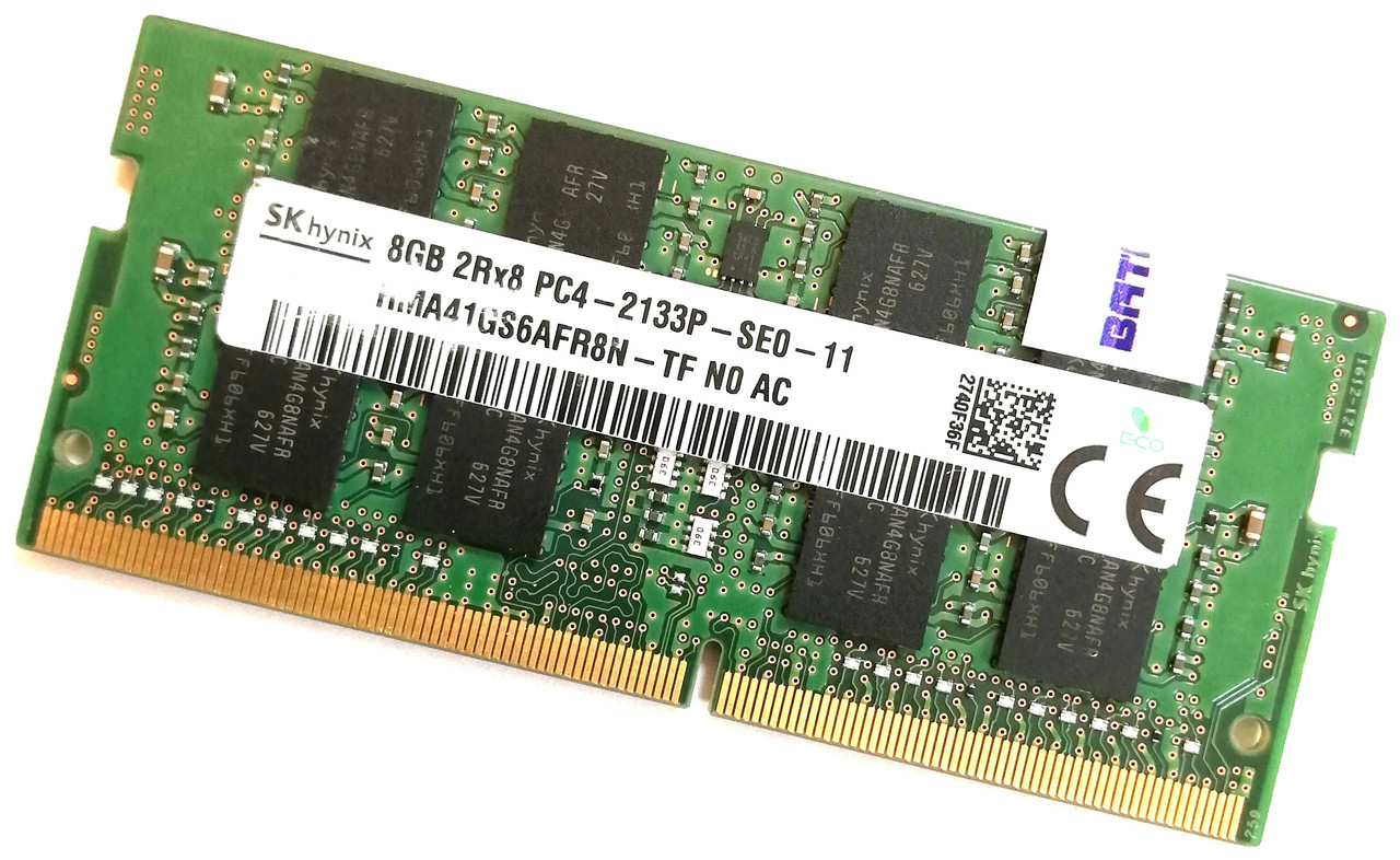 Оперативна пам'ять для ноутбука Hynix SODIMM DDR4 8Gb 2133MHz PC4-17000s 2R8 CL15 (HMA41GS6AFR8N-TF N0 AC) Б/В
