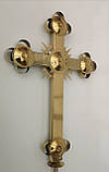 Хрест для купола, суцільний із сяйвом, фото 3