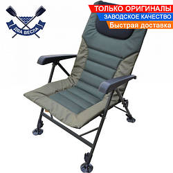 Коропове крісло Tramp Delux TRF-042 рибальське посилене крісло до 150 кг туристичне крісло для риболовлі все регулюється