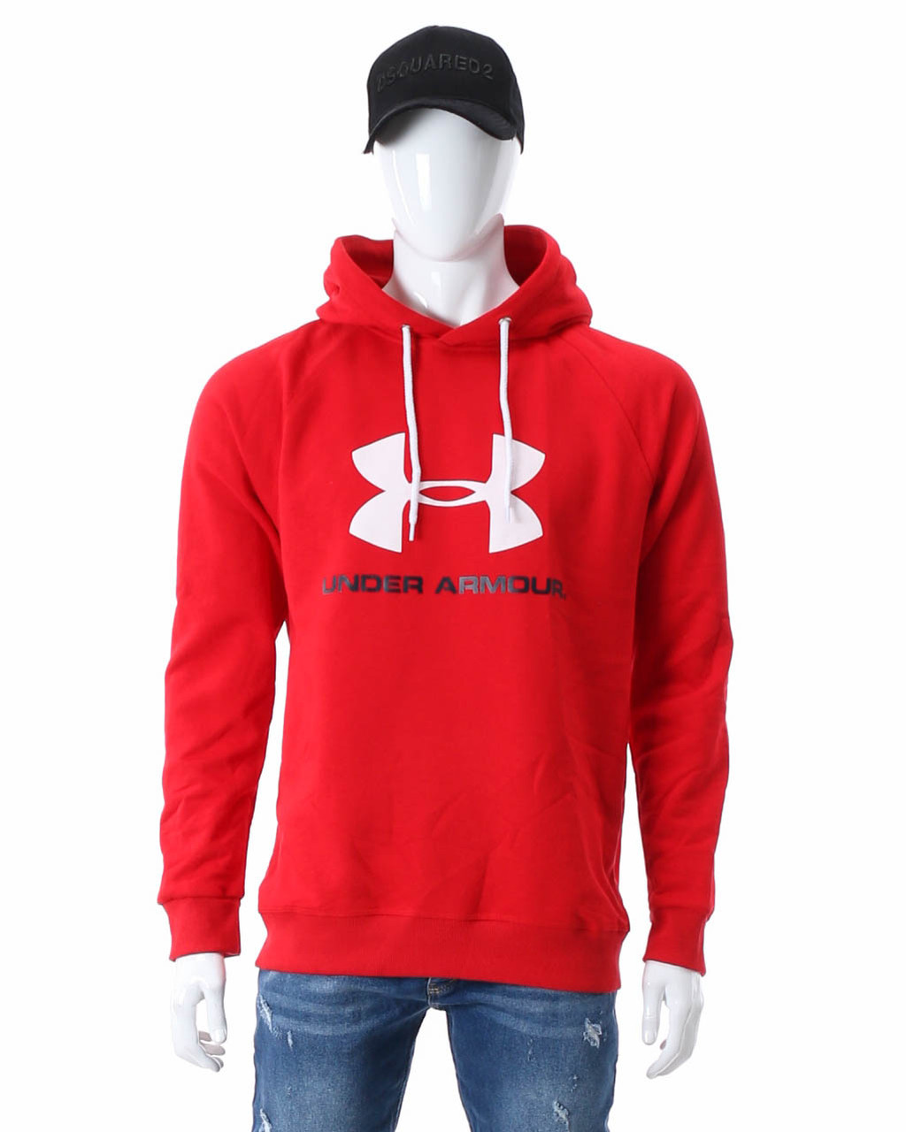 Худі осінь-зима червоне UNDER ARMOUR з лого Р-5 RED XXL (Р) 20-474-503