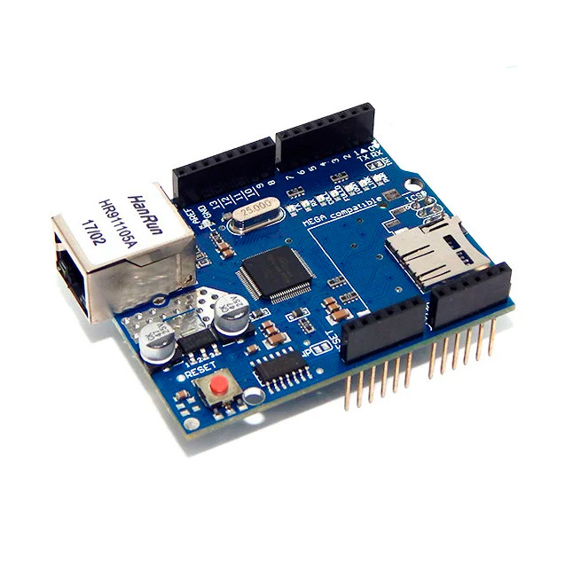 Сетевой интернет модуль Arduino (Ethernet Shield W5100 UNo R3), цена ...