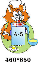 Кот. Стенд меню.
