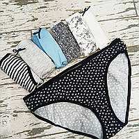 Розмір M. Жіночі труси, набір із 7 штук, бавовна,Туреччина, комплект трусиків, різні кольори