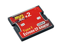 MicroSD, 2x TF - CompactFlash CF Type I адаптер