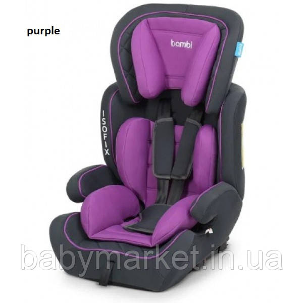 Автокрісло Bambi (9-36 кг) M 4250 ISOFIX (purple)
