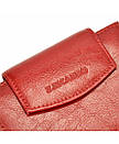 Шкіряний червоний гаманець компактний місткий Польща, фото 6