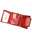 Шкіряний червоний гаманець компактний місткий Польща, фото 9