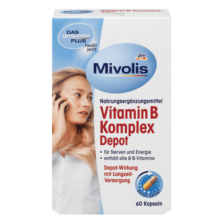 Комплекс Mivolis DM Vitamin B вітаміни групи B, 60 шт.