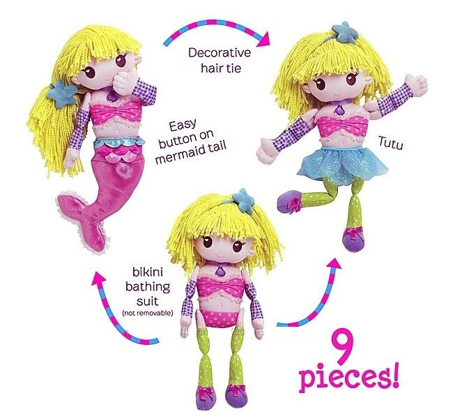 Лялька Адора русалка плюшева Adora Mixxie Mermaid Plush 46 див.