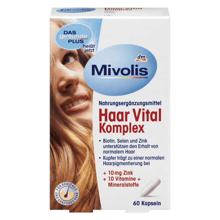 Вітаміни для волосся Mivolis Haar Vital, 60 шт.