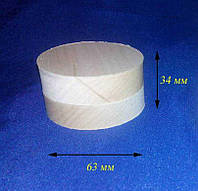 Шкатулка Круглая не шлифованное 6,3х3,4 см Дерево заготовка для декора