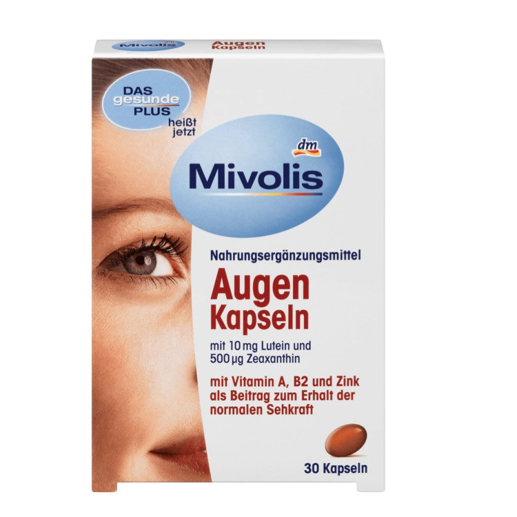 Комплекс Mivolis Augen з лютеїном для зору, 30 шт., фото 1