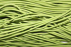 Гумка капелюшна, кругла 2,5мм салатовий моток 50м