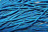 Гумка капелюшна, кругла 2,5мм бірюзовий моток 50м, фото 3