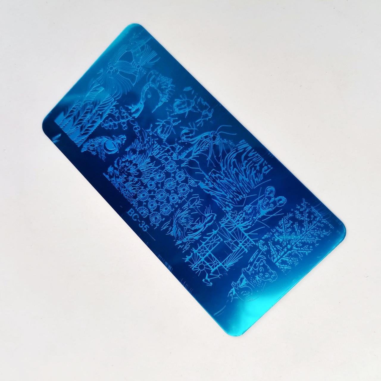 Пластина для стемпинга (печать на ногтях) ВС35