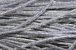 Гумка капелюшна, кругла 2,5мм срібло моток 50м