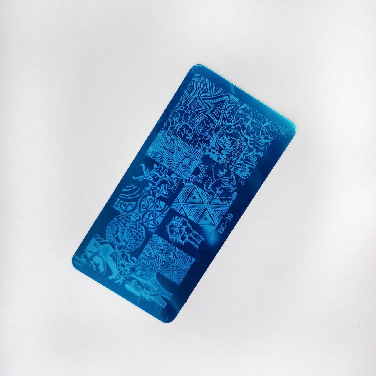 Пластина для стемпинга (друк на нігтях) ВС39