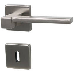 Італійська дверна ручка латунь LOUISIANA, матовий нікель