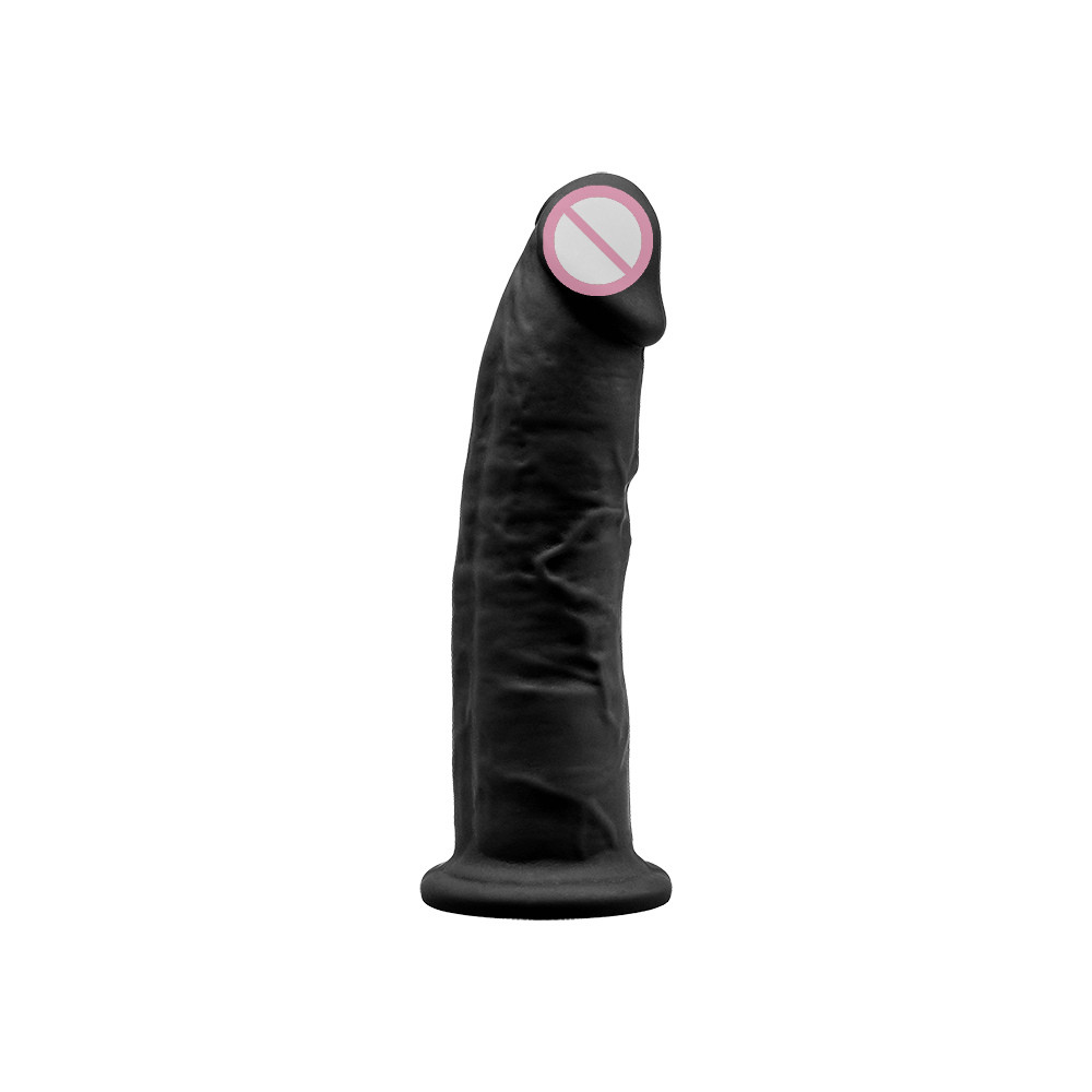Реалістичний чорний фалоімітатор Silexd Robby Black (Premium Silicone Dildo MODEL 2 size 6")