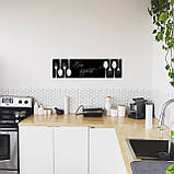 Декоративна дерев'яна картина абстрактна модульна полігональна Панно "Bon appetit", фото 2