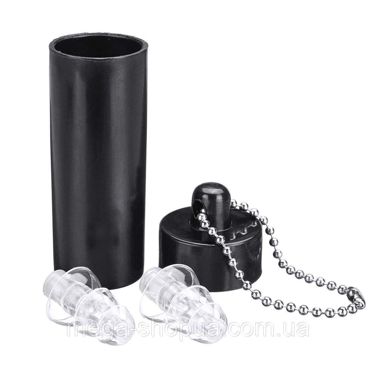 Беруші для музикантів, діджеїв, клубів та сну Silicone Ear Plugs універсальні з контейнером Transparent