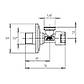 Кран приладовий буксовый Icma 1/2"х3/8" кутовий №519, фото 3