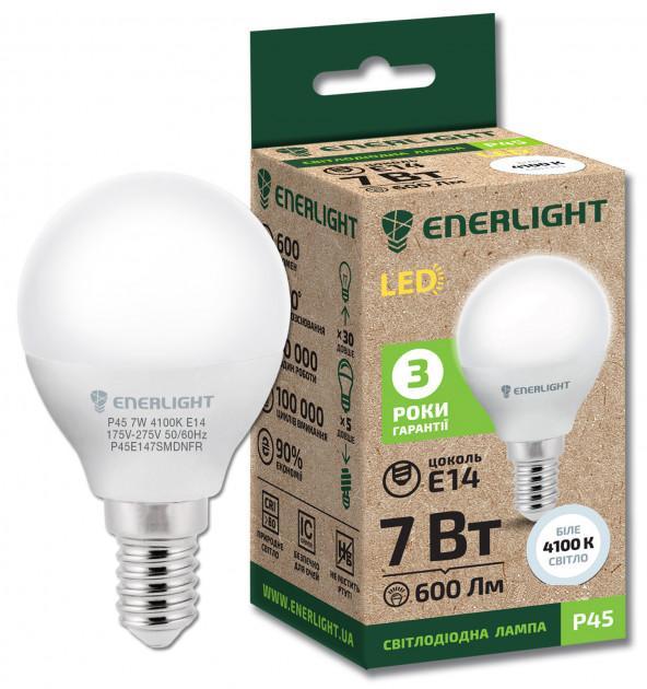 Лампа світлодіодна ENERLIGHT P45 7 Вт 4100K E14