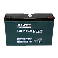 Тяговый аккумулятор LogicPower LP 6-DZM-35 12V-35AH для электротранспорта, 6-DZF-32