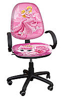 Кресло компьютерное на роликах для девочки Поло РМ "Аврора с питомцем"