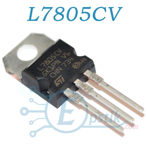 L7805CV, стабілізатор напруги +5В, 800мА, TO220