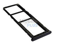 Держатель Sim-карты (holder) Samsung A20, A30, A50, A70, A205, A305, A505, A705 Black