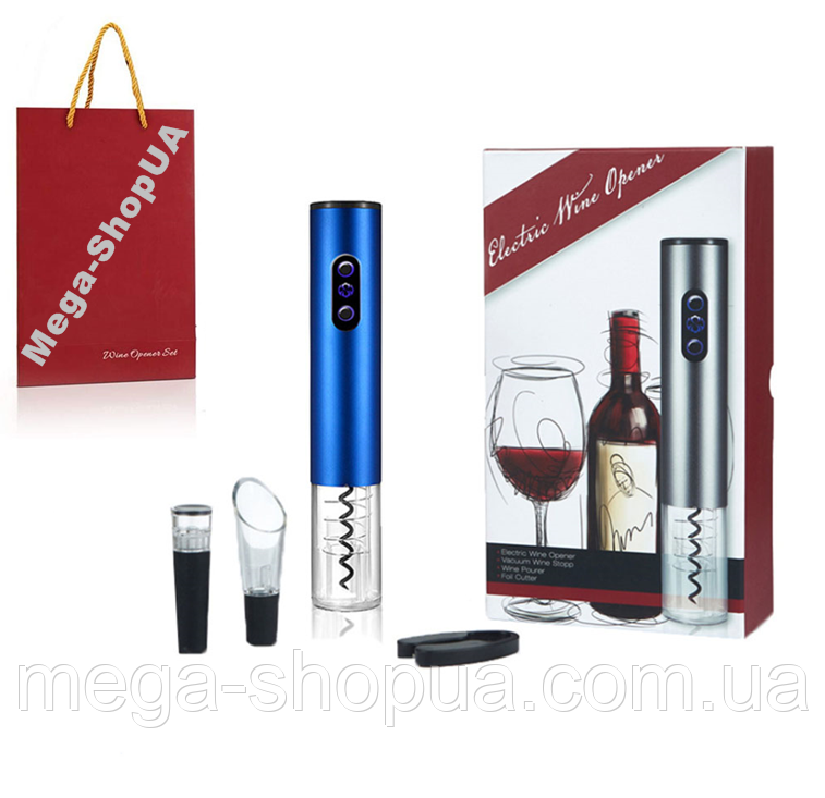 Електричний розумний штопор для вина Y712B. Набір для вина електроштопор, фото 1