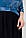 Батальне сукня А-силуету з еко-шкіри та шифоновою спідницею розміри 52, 54, фото 3