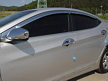 Хром молдинг скла Hyundai Elantra MD 2010-2015 (Autoclover/Корея A855)