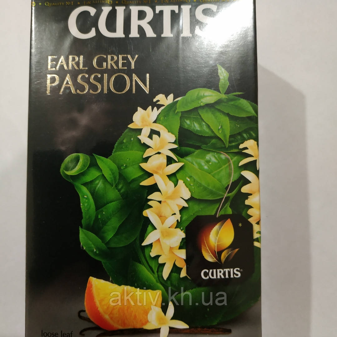 Чай чорний Curtis earl grey passion 90грамм