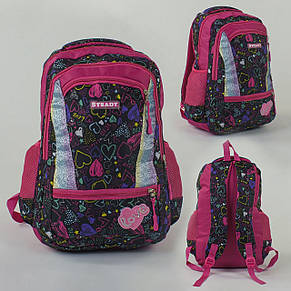 Шкільний рюкзак для дівчинки з абстрактним принтом, фото 3