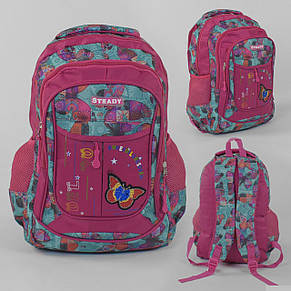 Шкільний рюкзак для дівчинки з абстрактним принтом, фото 2
