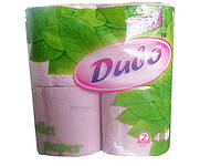 Туалетная бумага макулатурная розовая Диво (4шт/пач)